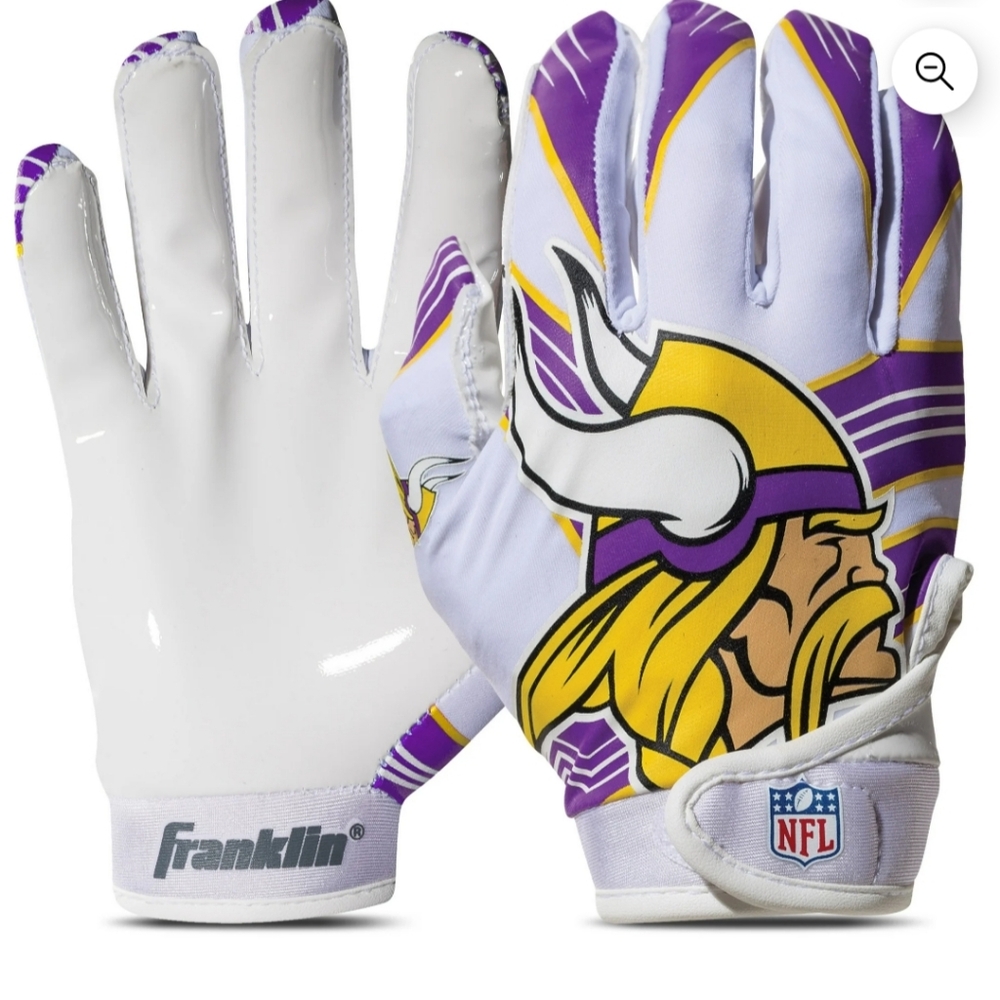 Franklin Sports Minnesota Vikings Youth NFL Football, Youth S/M Pair